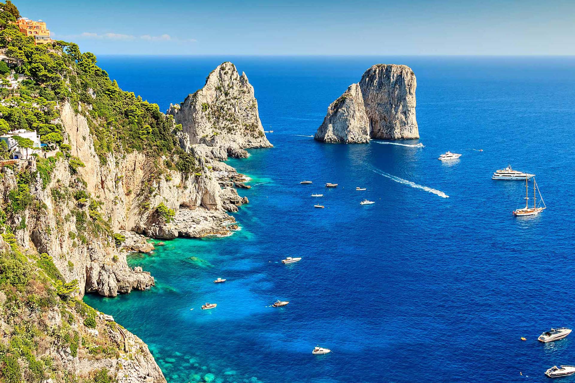 Tour privato in barca di 7 ore a Capri